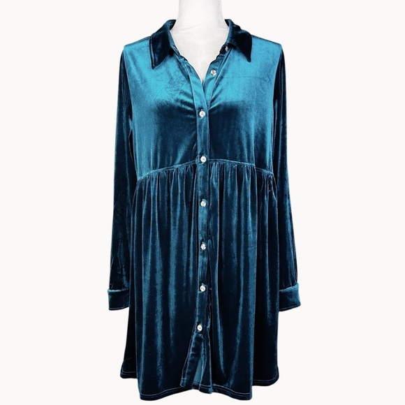 Jodifl Velvet Baby Doll Button Up Dress M
FairyCore Whimsigoth Oversized - Picture 2 of 12